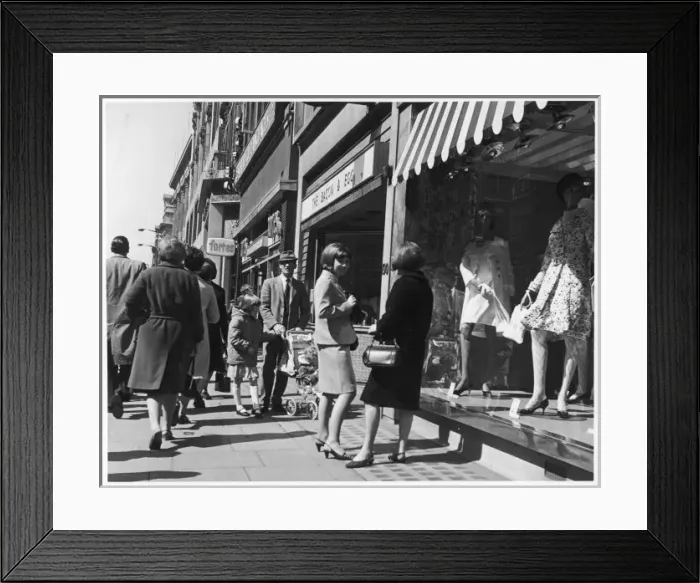 Framed Print : Oxford Street Shopping Framed Print : Oxford Street Shopping