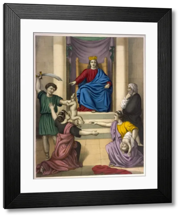 Framed Print : Judgment of Solomon Framed Print : Judgment of Solomon