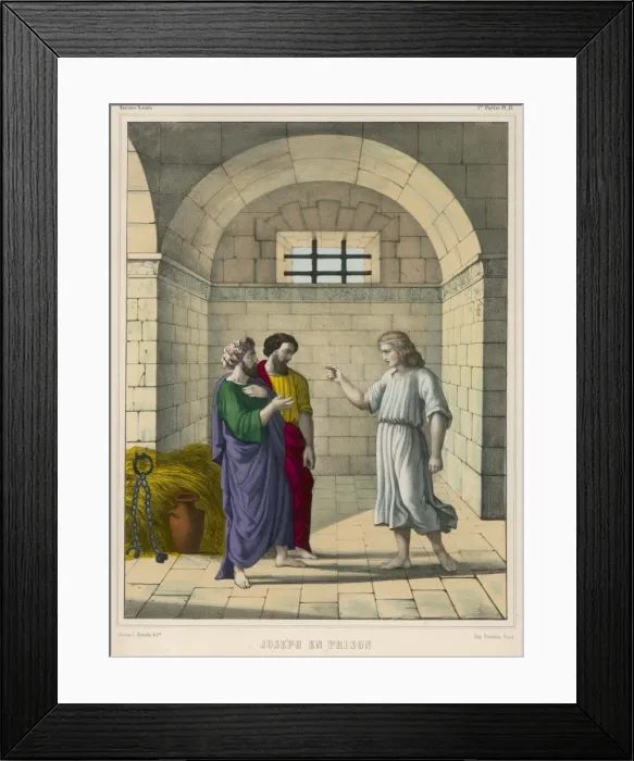 Framed Print : Joseph in Prison Framed Print : Joseph in Prison