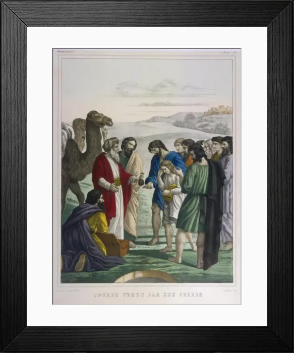 Framed Print : Joseph Sold by Brothers Framed Print : Joseph Sold by Brothers