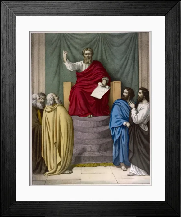 Framed Print : Samuel Gives Judgment Framed Print : Samuel Gives Judgment