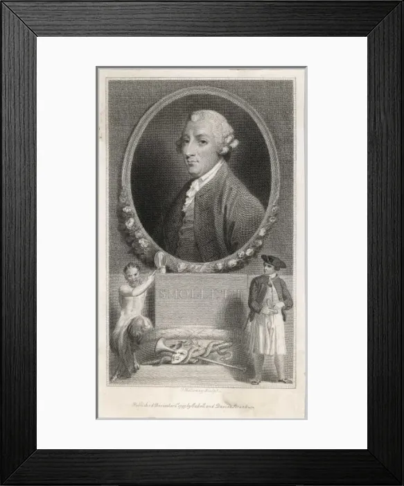 Framed Print : Tobias Smollett / Holloway Framed Print : Tobias Smollett / Holloway