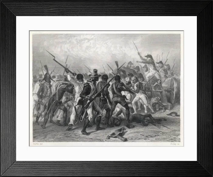Framed Print : French Vs Haitians Framed Print : French Vs Haitians