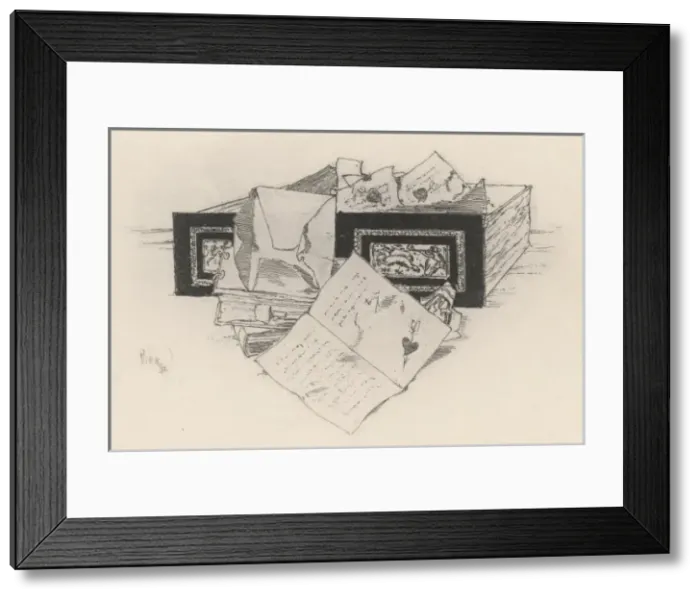 Framed Print : Box of Old Letters Framed Print : Box of Old Letters