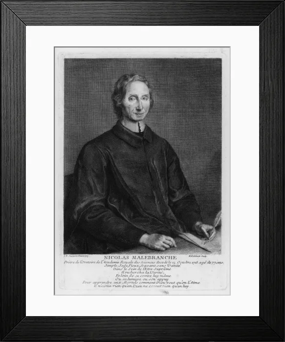 Framed Print : Malebranche (Santerre) Framed Print : Malebranche (Santerre)