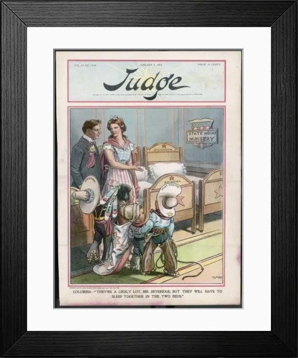 Framed Print : New US States Cartoon Framed Print : New US States Cartoon