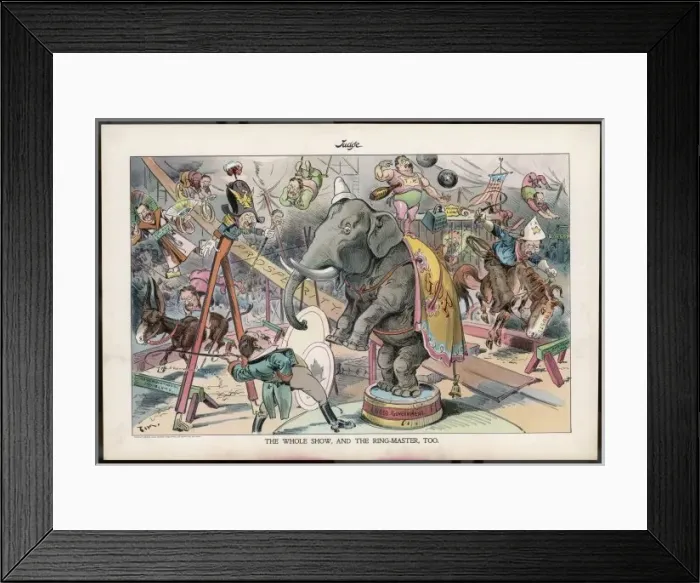 Framed Print : T Roosevelt / Judge Circus Framed Print : T Roosevelt / Judge Circus