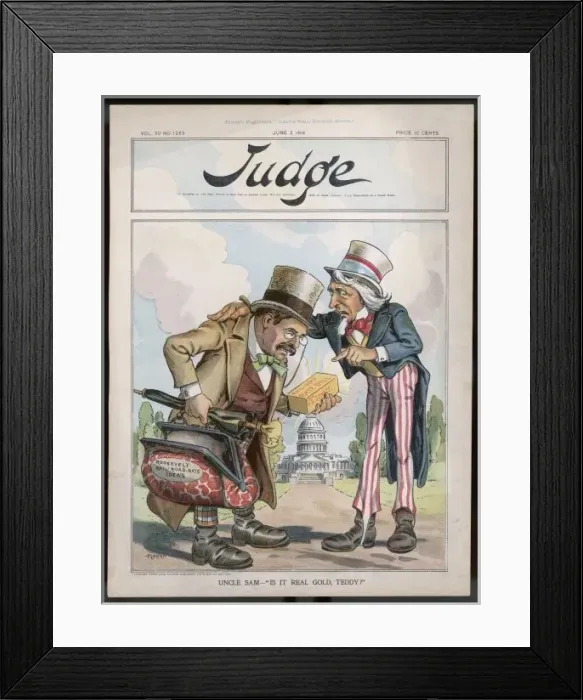 Framed Print : toon / Railroad Rate Bill Framed Print : toon / Railroad Rate Bill