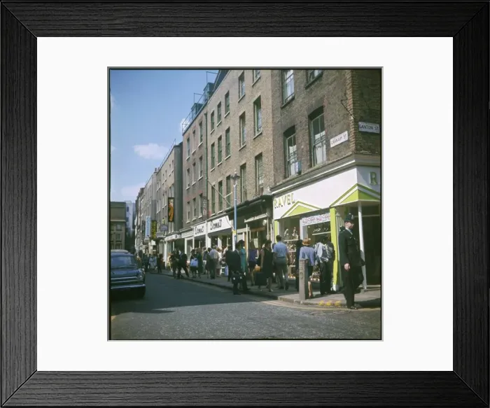 Framed Print : Carnaby Street Scene Framed Print : Carnaby Street Scene