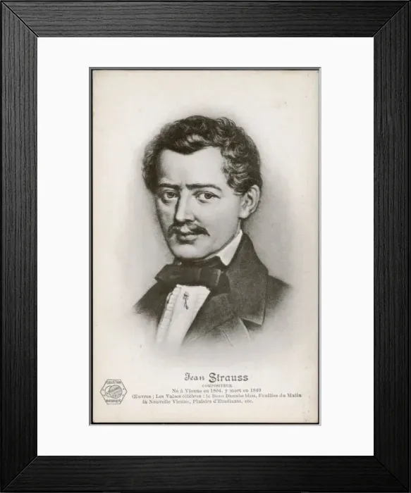 Framed Print : J Strauss / Elder / Postcard Framed Print : J Strauss / Elder / Postcard