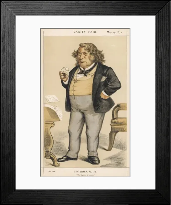 Framed Print : Charles Sumner / Vf 1872 Framed Print : Charles Sumner / Vf 1872