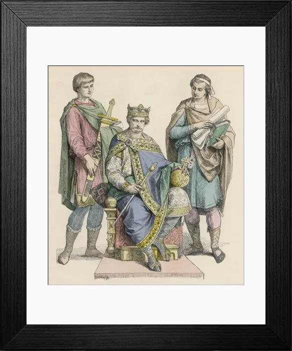 Framed Print : Charles II Le Chauve Framed Print : Charles II Le Chauve