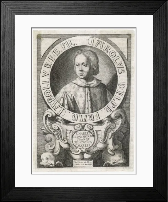 Framed Print : Charles VI Le Bien-Aime Framed Print : Charles VI Le Bien-Aime
