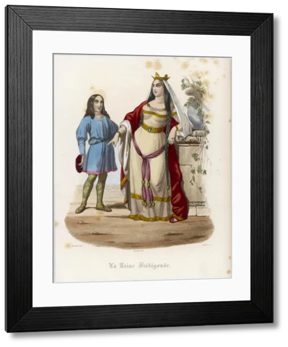 Framed Print : Fredegonde / Hist. D. Papes Framed Print : Fredegonde / Hist. D. Papes