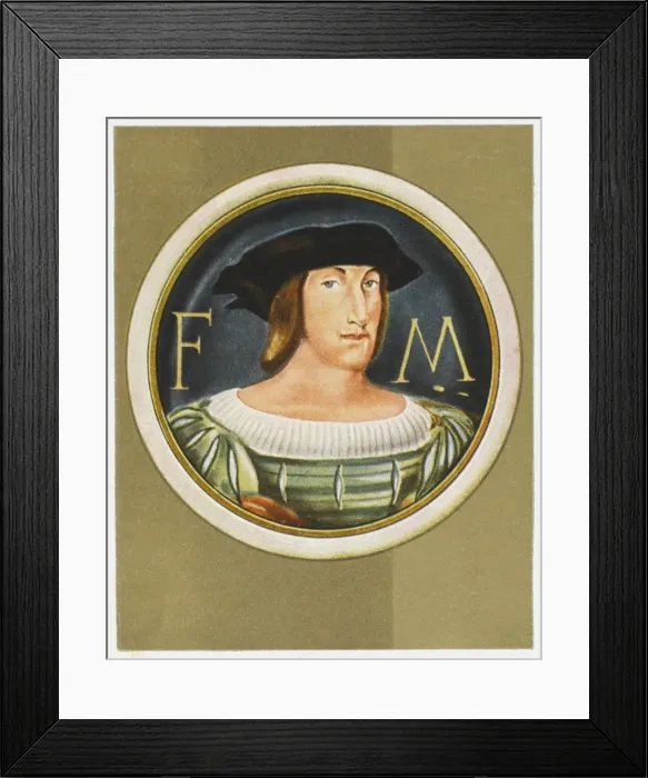 Framed Print : Francois I / France / Clouet Framed Print : Francois I / France / Clouet