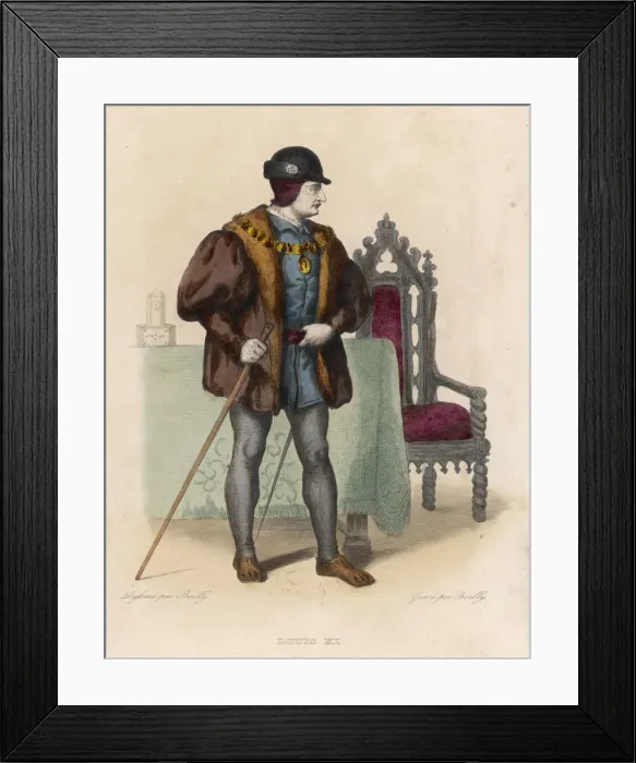 Framed Print : Louis XI King of France Framed Print : Louis XI King of France