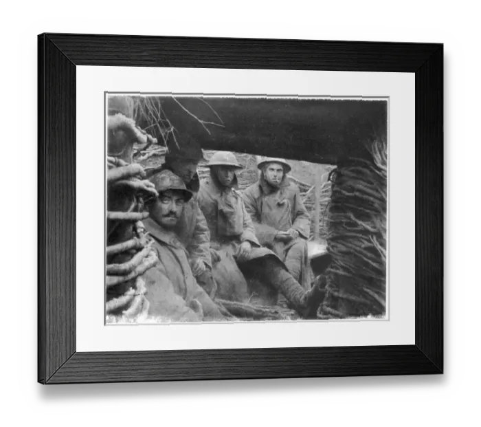 Framed Print : Trench Camaraderie 1917 Framed Print : Trench Camaraderie 1917