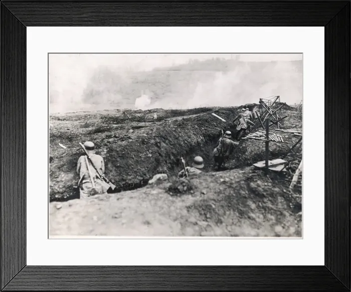 Framed Print : German Trenches Framed Print : German Trenches