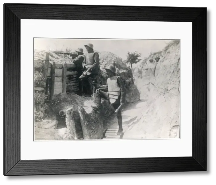 Framed Print : German Trench Scene Framed Print : German Trench Scene