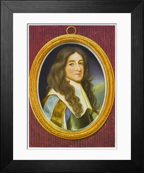 Framed Print : James Ii / Oval Miniature Framed Print : James Ii / Oval Miniature