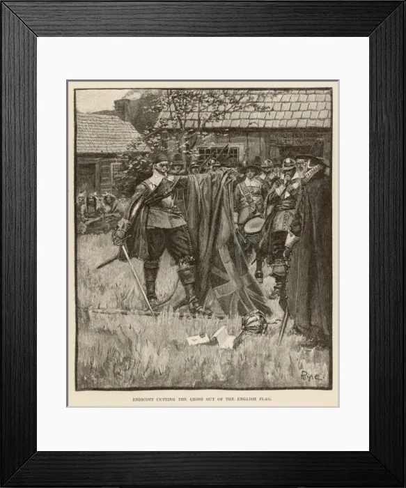 Framed Print : Endicott and the Flag Framed Print : Endicott and the Flag