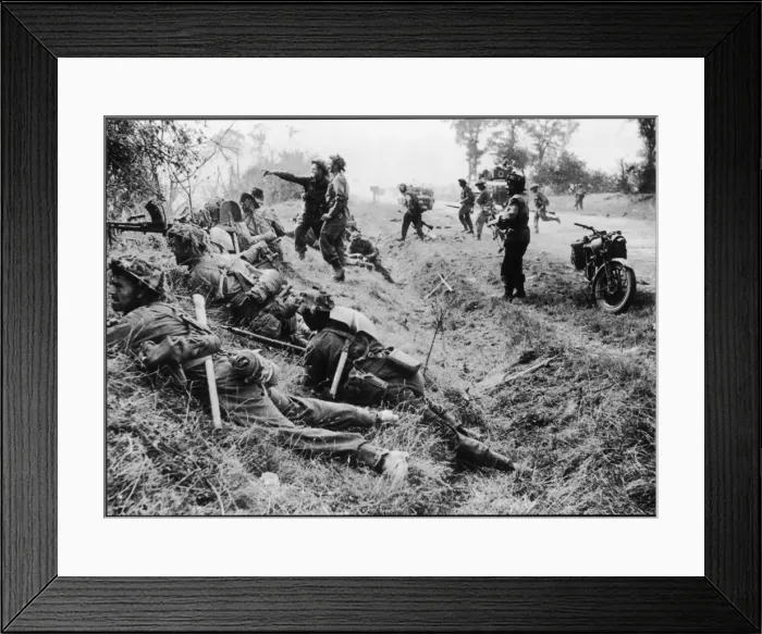 Framed Print : British Move Inland Framed Print : British Move Inland