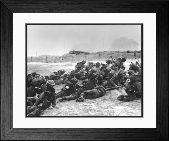 Framed Print : British on Beach Framed Print : British on Beach