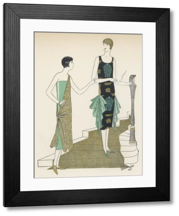 Framed Print : Egyptian Frocks 1924 Framed Print : Egyptian Frocks 1924