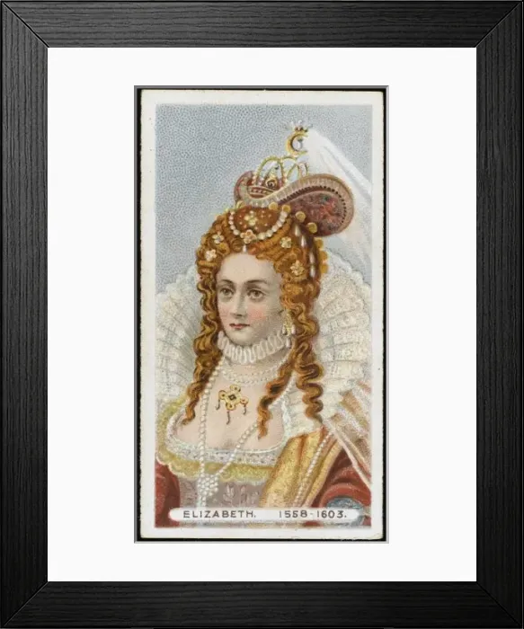 Framed Print : Elizabeth I / Wills Cig Cd Framed Print : Elizabeth I / Wills Cig Cd