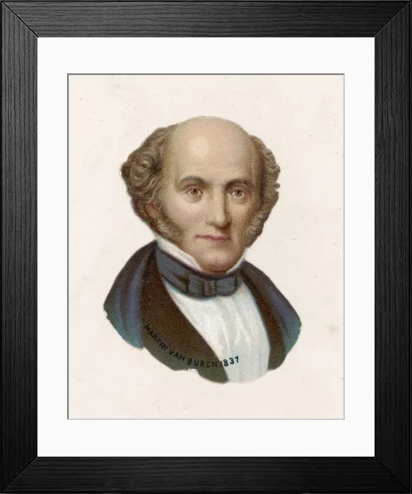 Framed Print : Van Buren / Scrap 1837 Framed Print : Van Buren / Scrap 1837