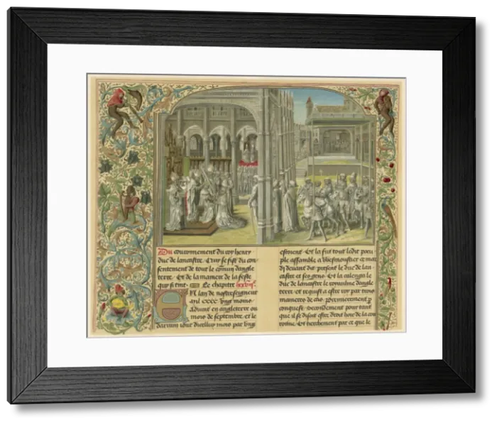 Framed Print : Henry IV Crowned 1399 Framed Print : Henry IV Crowned 1399
