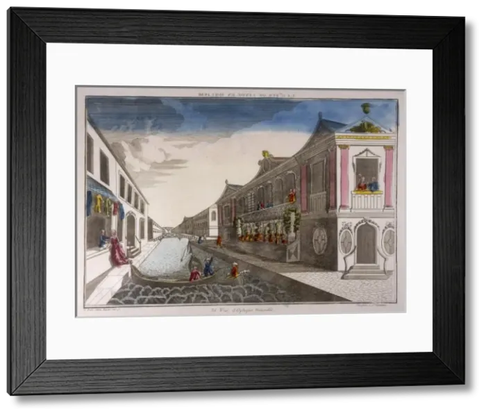 Framed Print : Leiden, 18th Century Framed Print : Leiden, 18th Century
