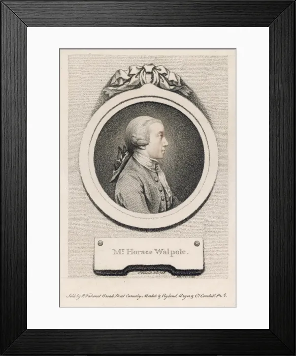 Framed Print : Horace Walpole / Falconet Framed Print : Horace Walpole / Falconet