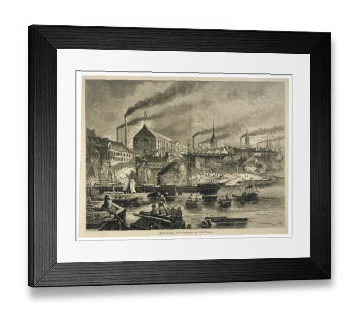 Framed Print : Shipyards on Clyde Framed Print : Shipyards on Clyde