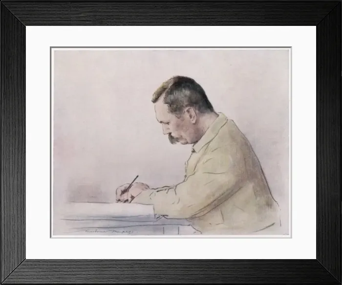 Framed Print : Conan Doyle / Menpes 1900 Framed Print : Conan Doyle / Menpes 1900