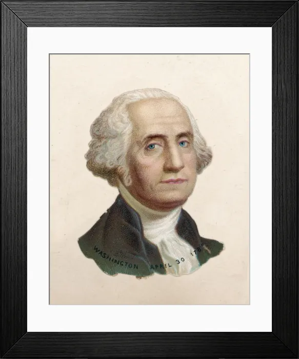 Framed Print : G Washington / Scrap 1880 Framed Print : G Washington / Scrap 1880
