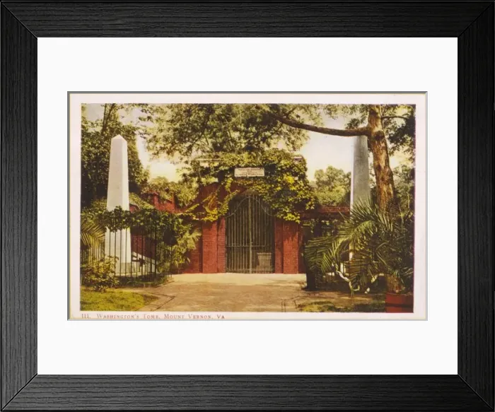 Framed Print : G Washington / Tomb / Vernon Framed Print : G Washington / Tomb / Vernon