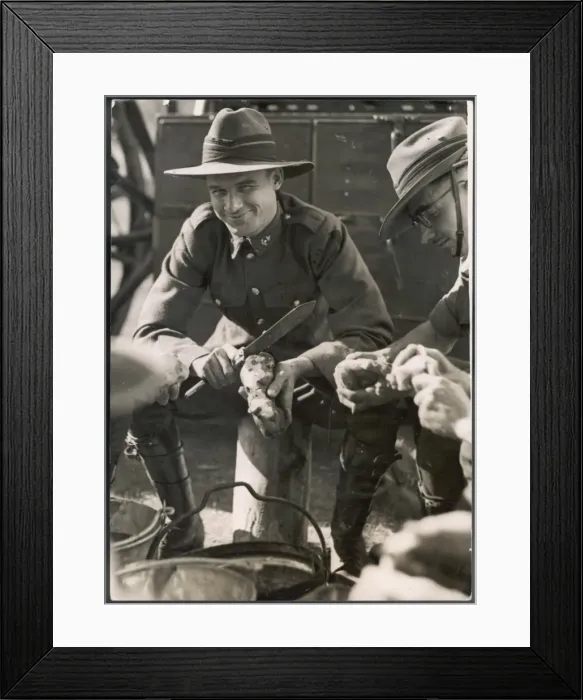 Framed Print : Australian Soldier Framed Print : Australian Soldier
