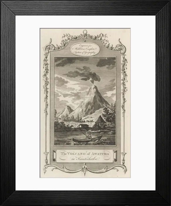 Framed Print : Volcano : Awatcha Framed Print : Volcano : Awatcha