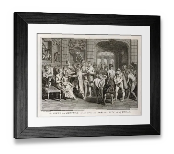 Framed Print : Inca Baptism Ceremony Framed Print : Inca Baptism Ceremony