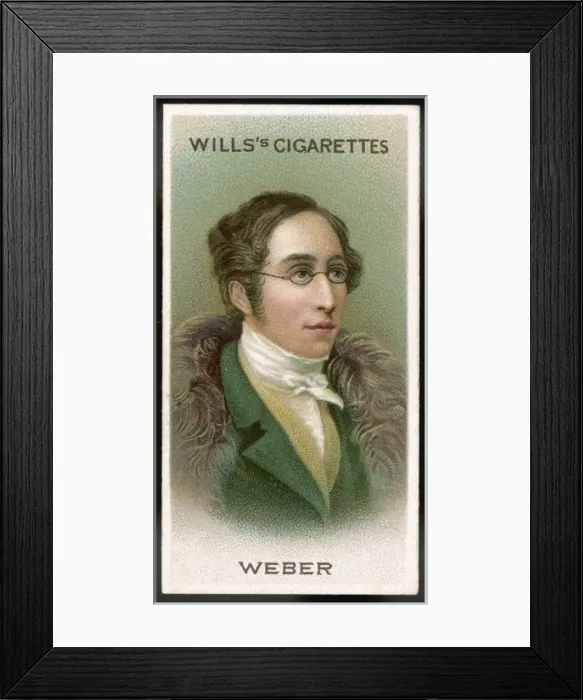 Framed Print : Cm Weber / Cig Card Framed Print : Cm Weber / Cig Card