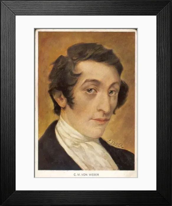 Framed Print : Cm Weber / Zuber Postcard Framed Print : Cm Weber / Zuber Postcard
