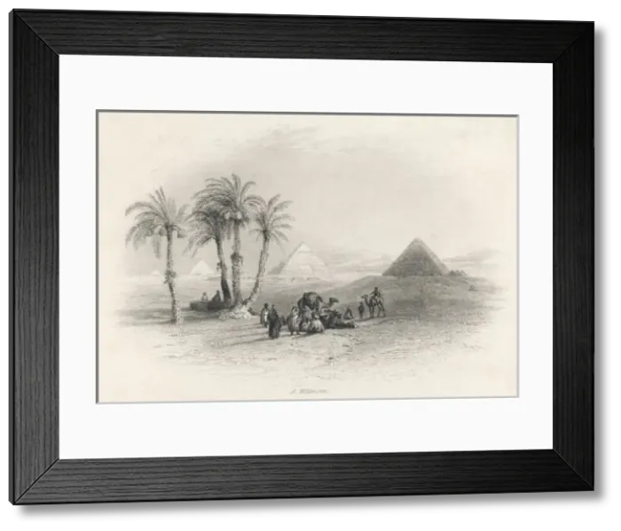 Framed Print : Pyramids / 1845 / Willmore Framed Print : Pyramids / 1845 / Willmore