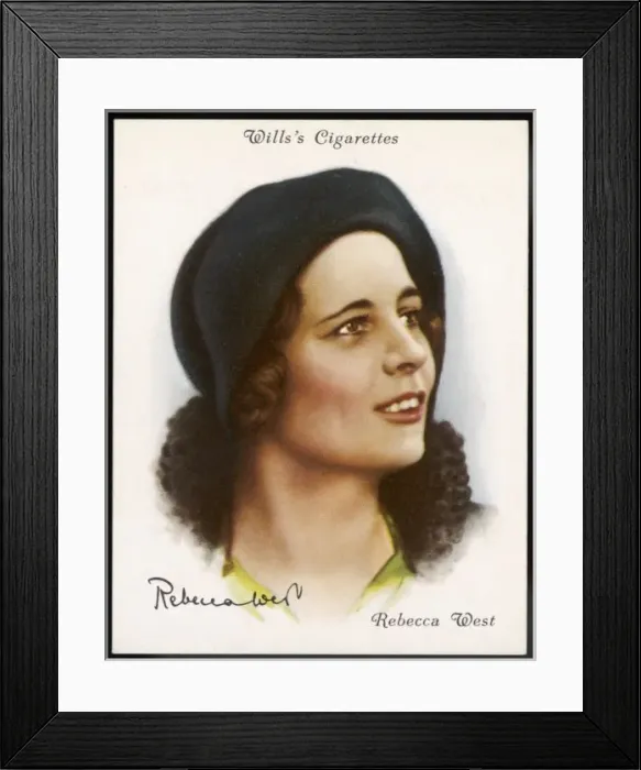 Framed Print : Rebecca West / Cig Card Framed Print : Rebecca West / Cig Card