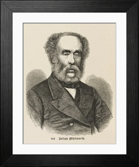 Framed Print : Joseph Whitworth / Erfindu Framed Print : Joseph Whitworth / Erfindu