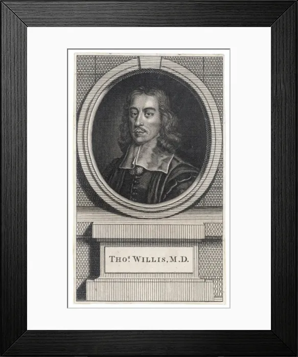 Framed Print : Thomas Willis  /  Anon Oval
