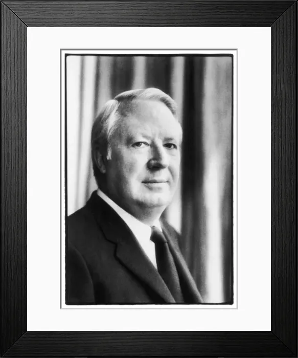 Framed Print : Edward Heath / Photograph Framed Print : Edward Heath / Photograph