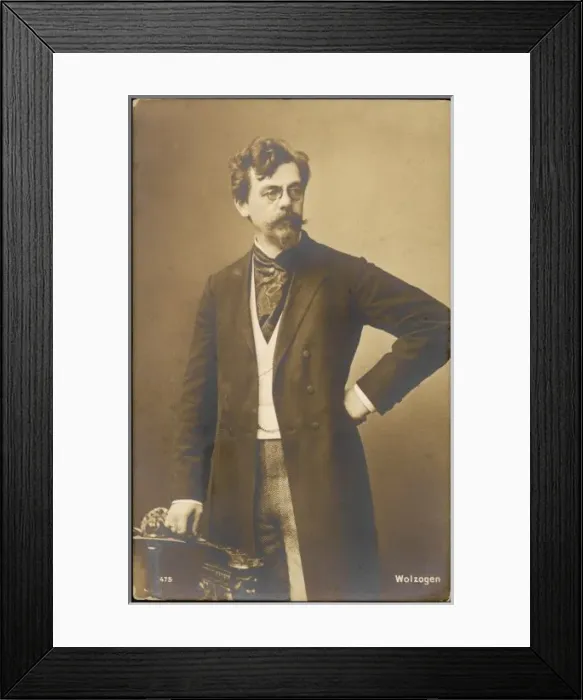 Framed Print : Wolzogen / Baron / Postcard Framed Print : Wolzogen / Baron / Postcard