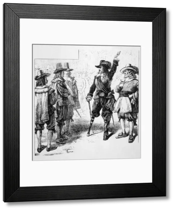 Framed Print : Stuyvesant Arrives / 1647 Framed Print : Stuyvesant Arrives / 1647
