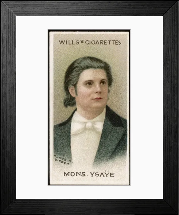 Framed Print : E-A Ysaye / Cig Card Framed Print : E-A Ysaye / Cig Card